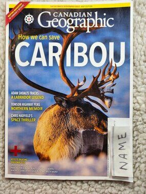 Canadian Geographic Magazine Sept Oct 2021 Caribou Cover Nature Wildlife Canada